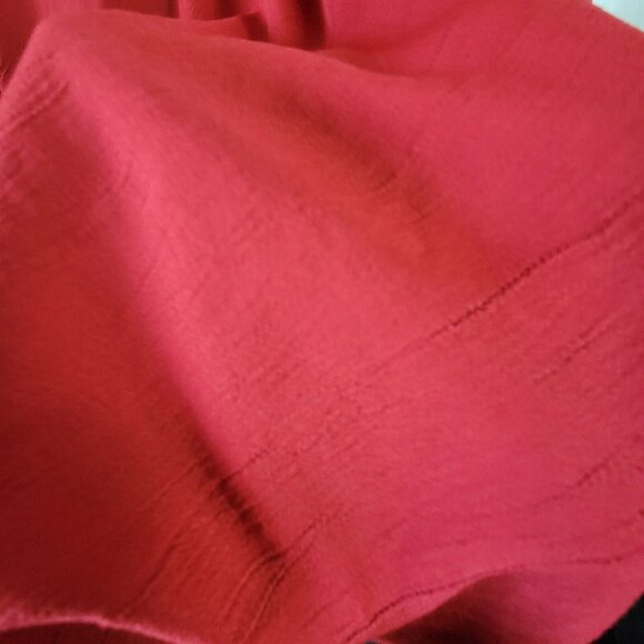 Jessica Howard Dress Red vtg Layered sophisticated Rayon slits Size 10 80s maxi - Picture 17 of 17